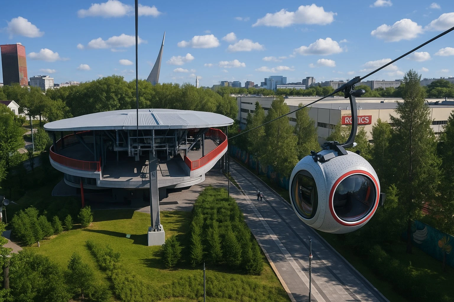 Канатная дорога на ВДНХ